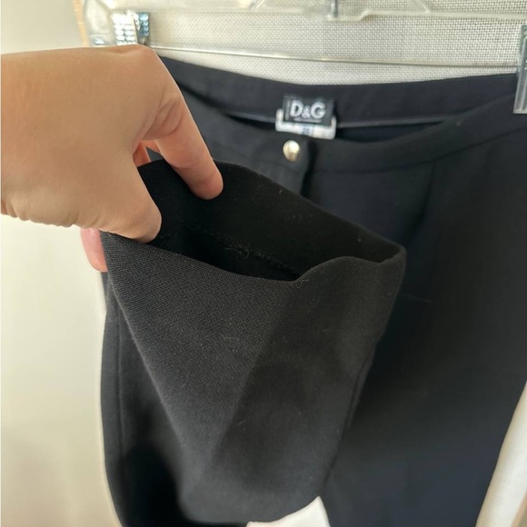 D&G Dolce & Gabbana Black Dress Pants — Size 26 / IT 40 — Made in Italy - Picture 11 of 12